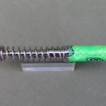 Green mini shock absorber key ring/pen