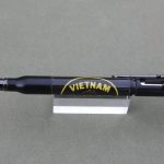 Mat Black Bolt Action Bullet Pen with Vietnam Vets Logo