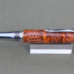 She oak pods in pumpkin resin Ballpoint pen